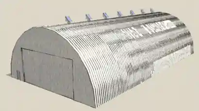 SunCooler on livestock barn rooftop providing solar ventilation