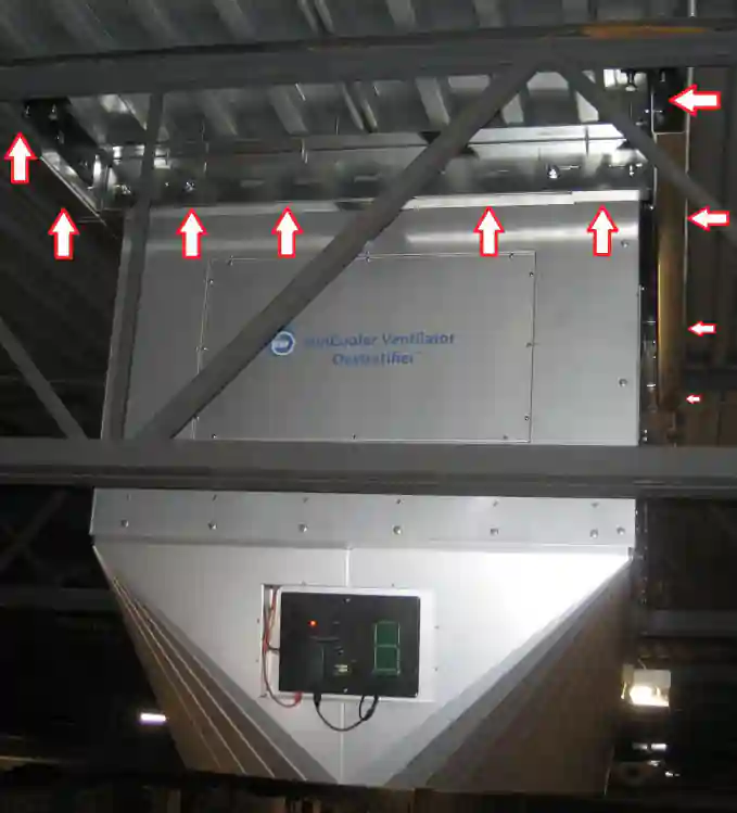 Dropping SunCooler into roof opening on high-bay commercial facility